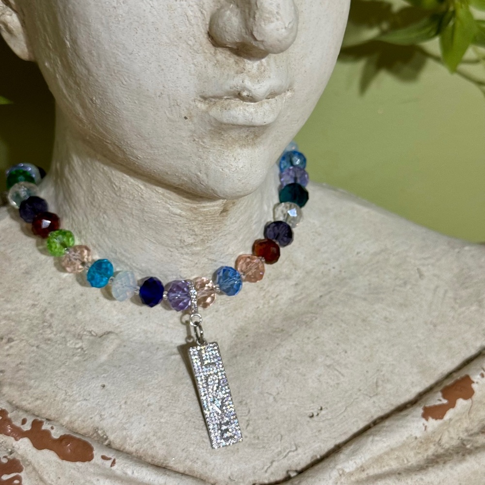 Rockstar in Rome necklace with LOVE pendant
